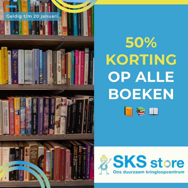 50% korting op alle boeken | SKS Store